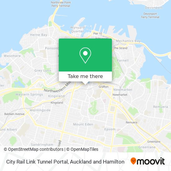 City Rail Link Tunnel Portal地图