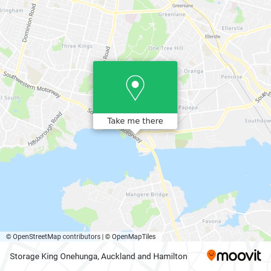 Storage King Onehunga map