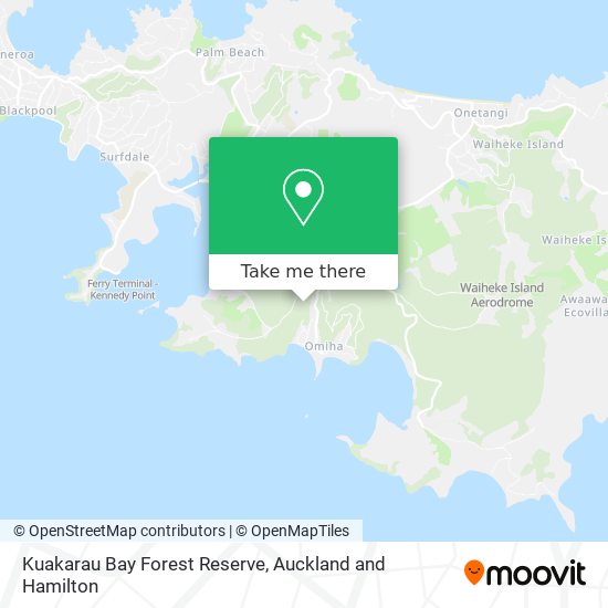 Kuakarau Bay Forest Reserve地图