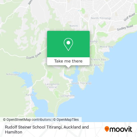 Rudolf Steiner School Titirangi map
