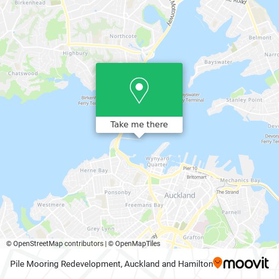 Pile Mooring Redevelopment map