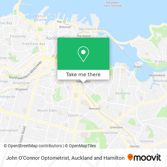 John O'Connor Optometrist map