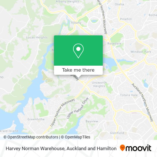 Harvey Norman Warehouse map