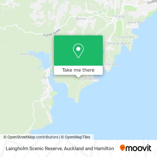 Laingholm Scenic Reserve map