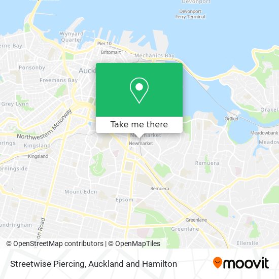 Streetwise Piercing map