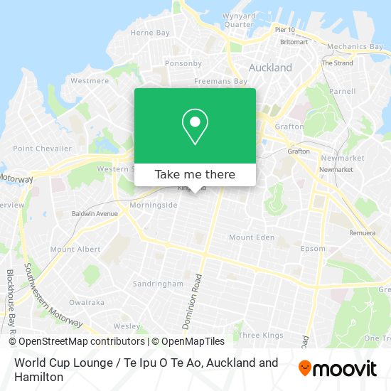World Cup Lounge / Te Ipu O Te Ao map