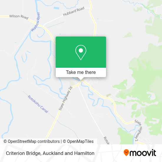 Criterion Bridge map