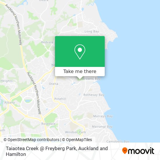Taiaotea Creek @ Freyberg Park map