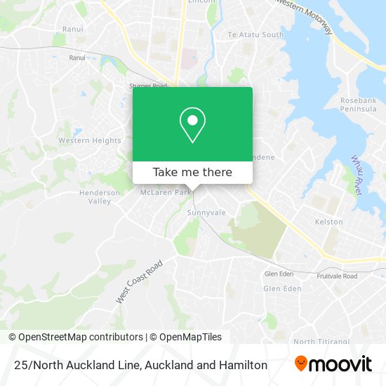 25/North Auckland Line地图