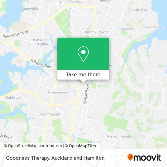 Goodness Therapy map