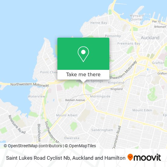 Saint Lukes Road Cyclist Nb map