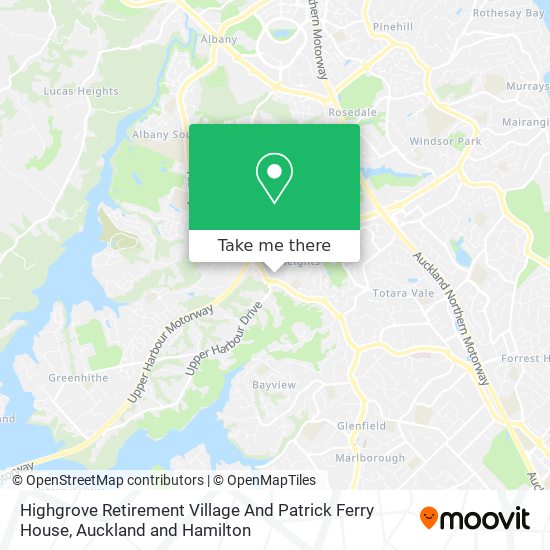 Highgrove Retirement Village And Patrick Ferry House map