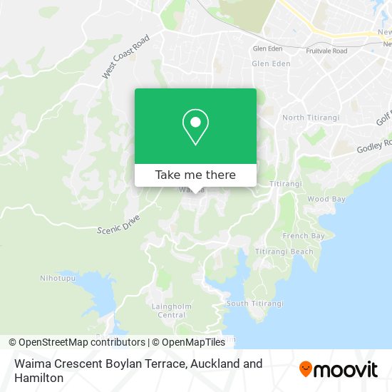 Waima Crescent Boylan Terrace地图
