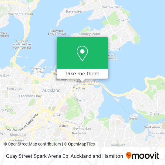 Quay Street Spark Arena Eb map