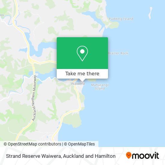 Strand Reserve Waiwera map