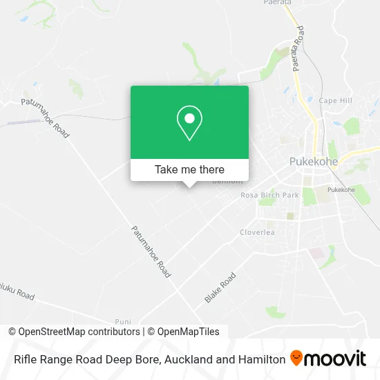 Rifle Range Road Deep Bore map