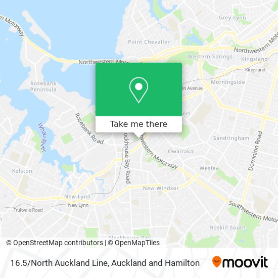 16.5/North Auckland Line map