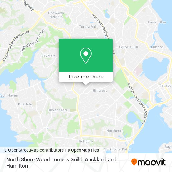 North Shore Wood Turners Guild map