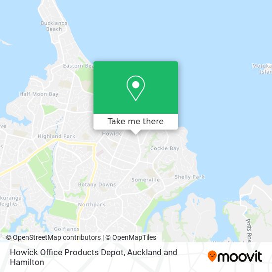 Howick Office Products Depot map