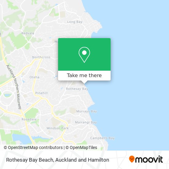 Rothesay Bay Beach map