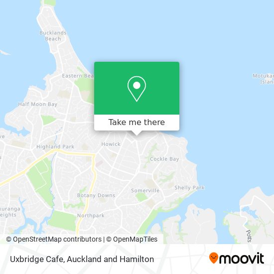 Uxbridge Cafe map