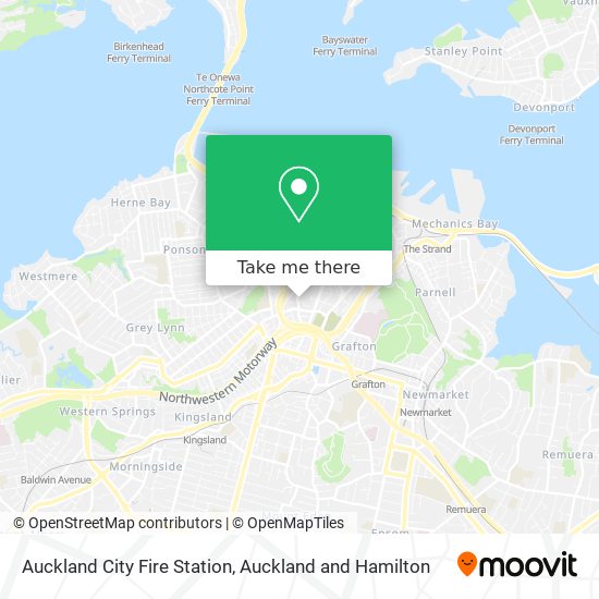 Auckland City Fire Station map