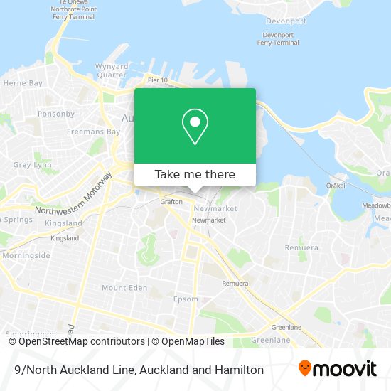 9/North Auckland Line map