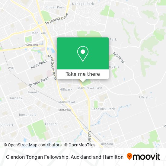 Clendon Tongan Fellowship map