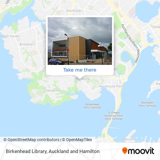 Birkenhead Library map