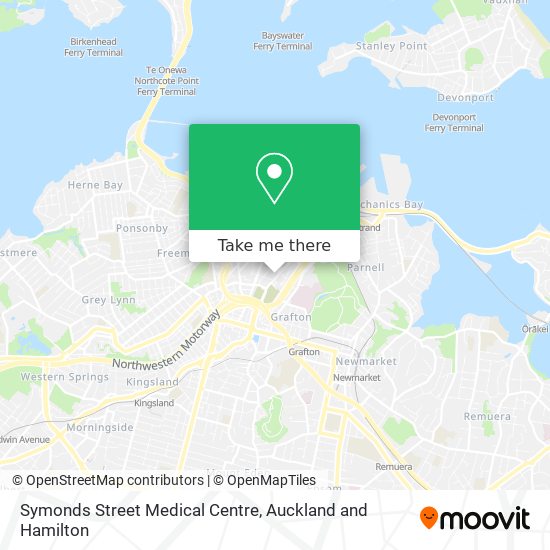 Symonds Street Medical Centre map