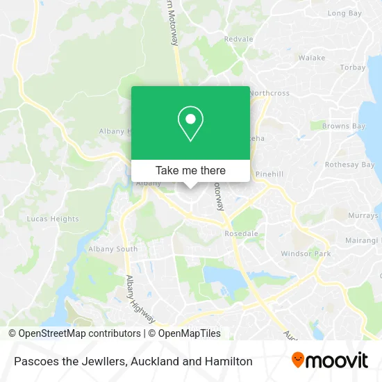Pascoes the Jewllers map
