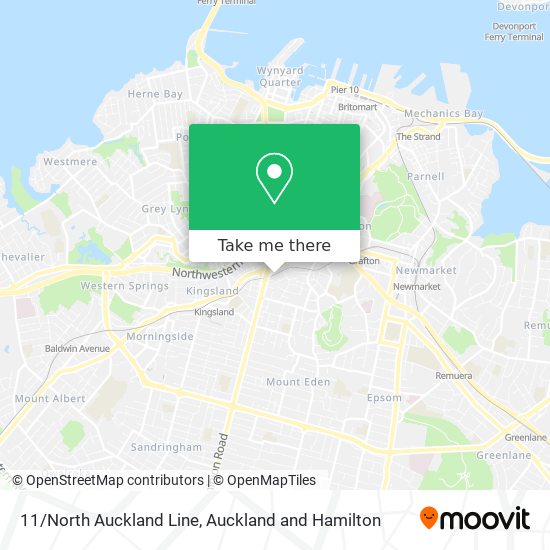 11/North Auckland Line地图