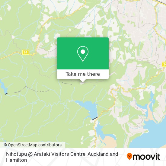 Nihotupu @ Arataki Visitors Centre map