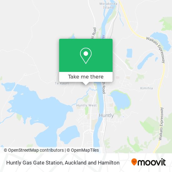 Huntly Gas Gate Station map