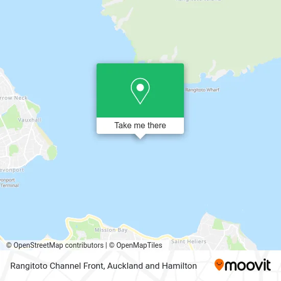 Rangitoto Channel Front map