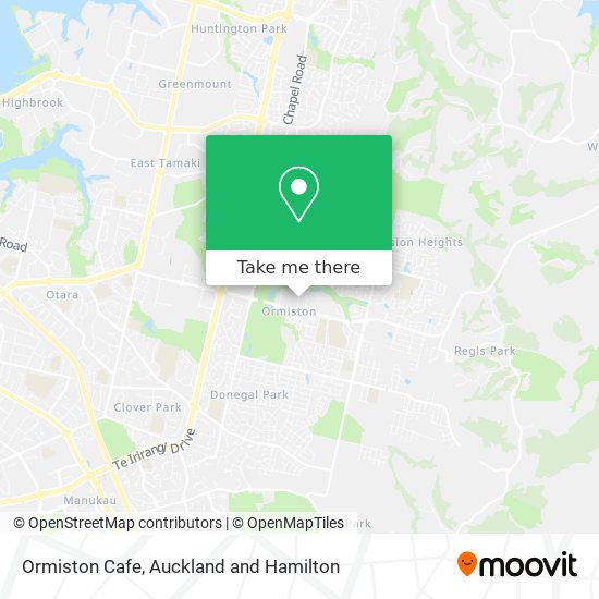 Ormiston Cafe map