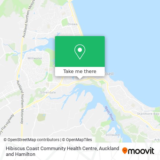Hibiscus Coast Community Health Centre map