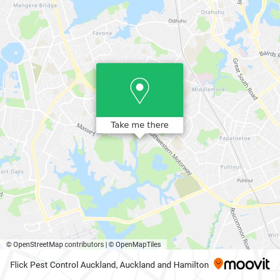 Flick Pest Control Auckland map