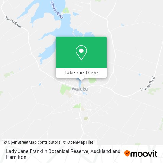 Lady Jane Franklin Botanical Reserve map