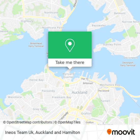 Ineos Team Uk map