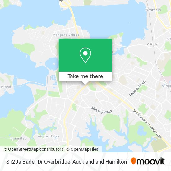 Sh20a Bader Dr Overbridge map