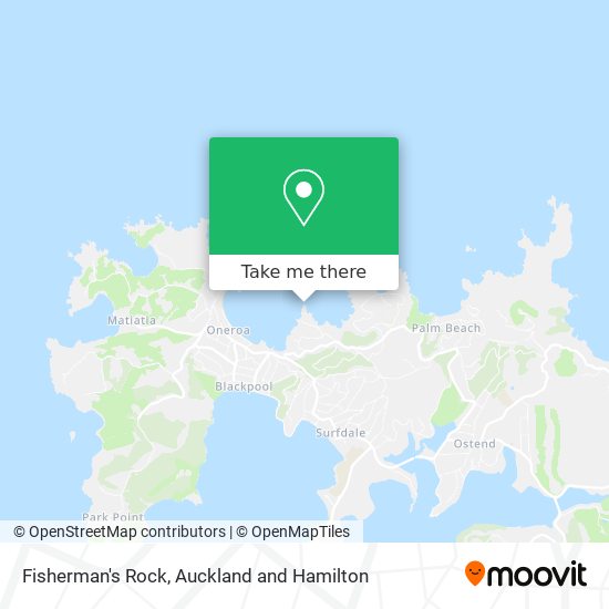 Fisherman's Rock map