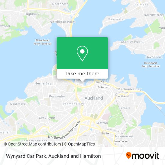 Wynyard Car Park map