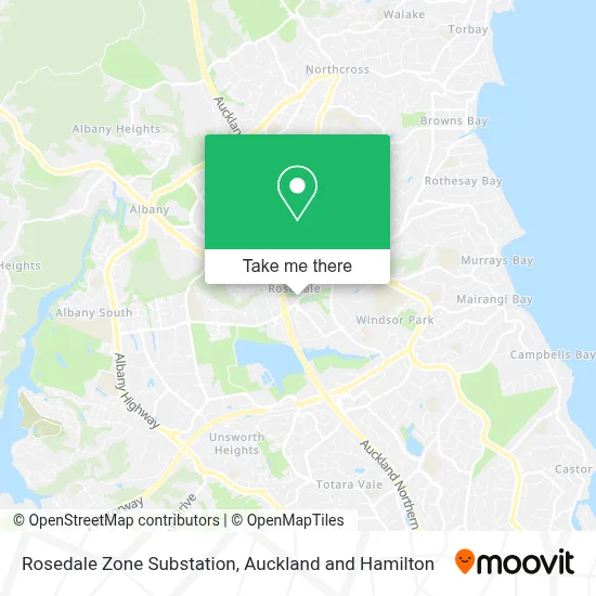Rosedale Zone Substation map