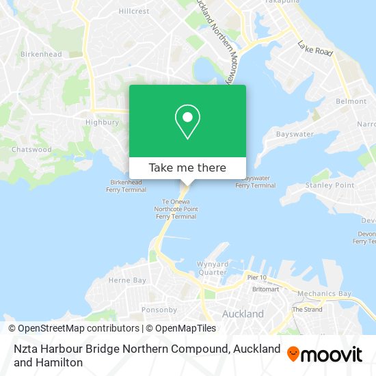 Nzta Harbour Bridge Northern Compound地图