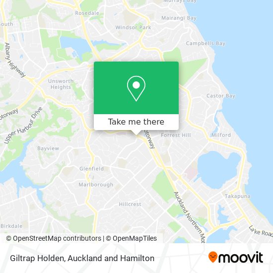 Giltrap Holden map