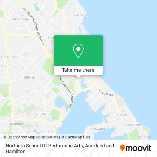 Northern School Of Performing Arts map