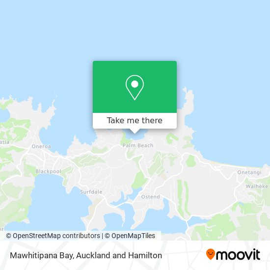 Mawhitipana Bay map