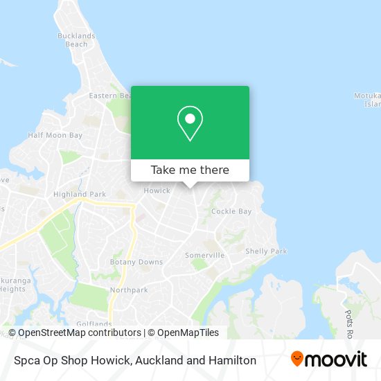 Spca Op Shop Howick map