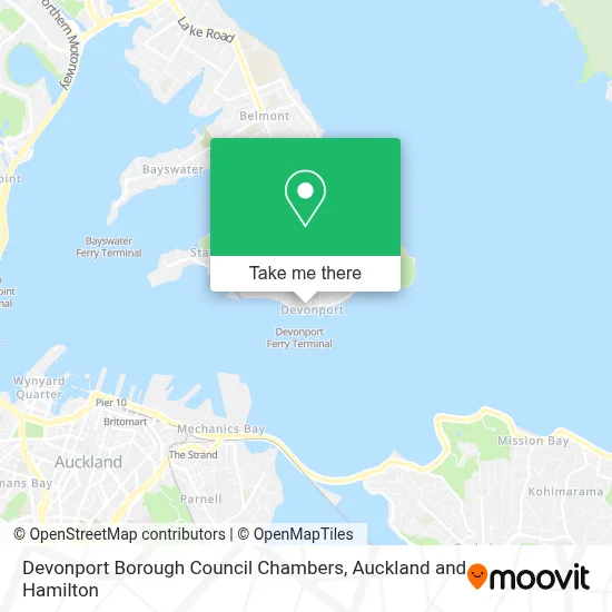 Devonport Borough Council Chambers map